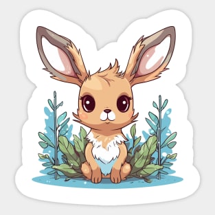 Big ears Bunny Sticker